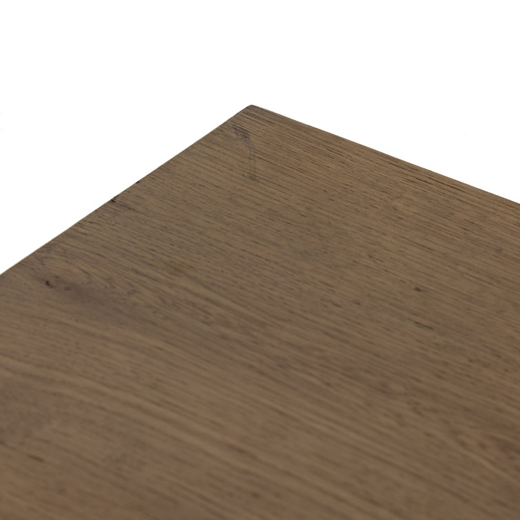 Amber Oak and Gunmetal Rectangular Coffee Table with Storage
