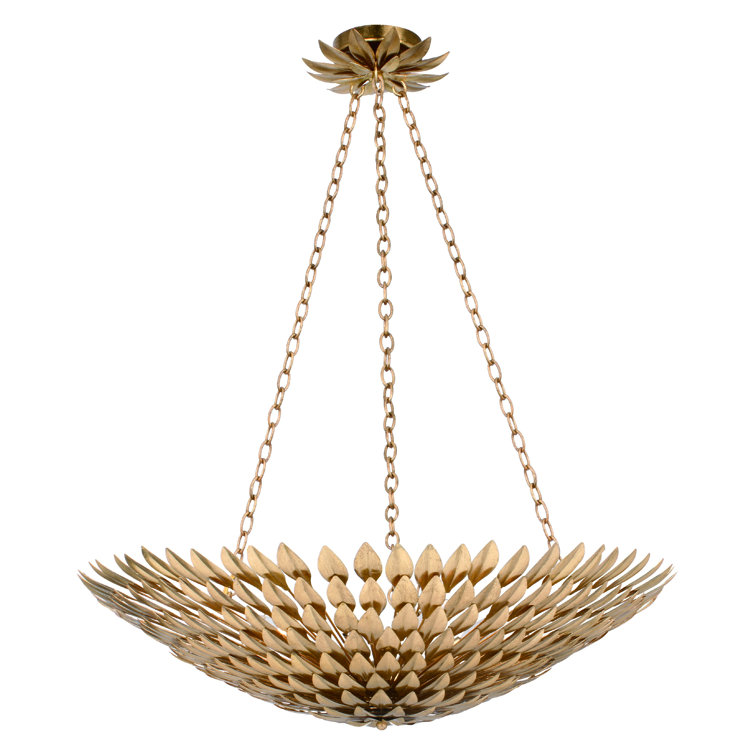 Antique Gold Elegance 8-Light Crystal Candle Chandelier