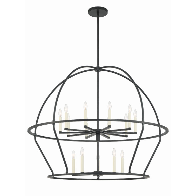Roumel 15 Light Metal Geometric Chandelier