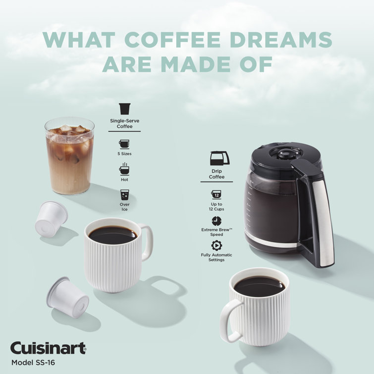 Cuisinart 12-Cup Black and Silver Coffee and Tea Brewer