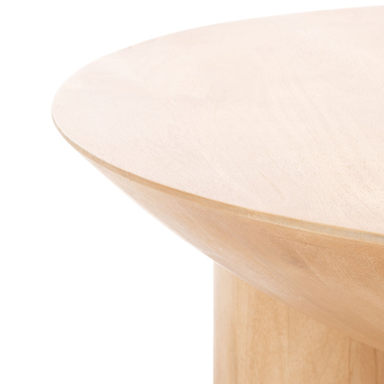 Calhoun Round Natural Mango Wood Coffee Table - 35"