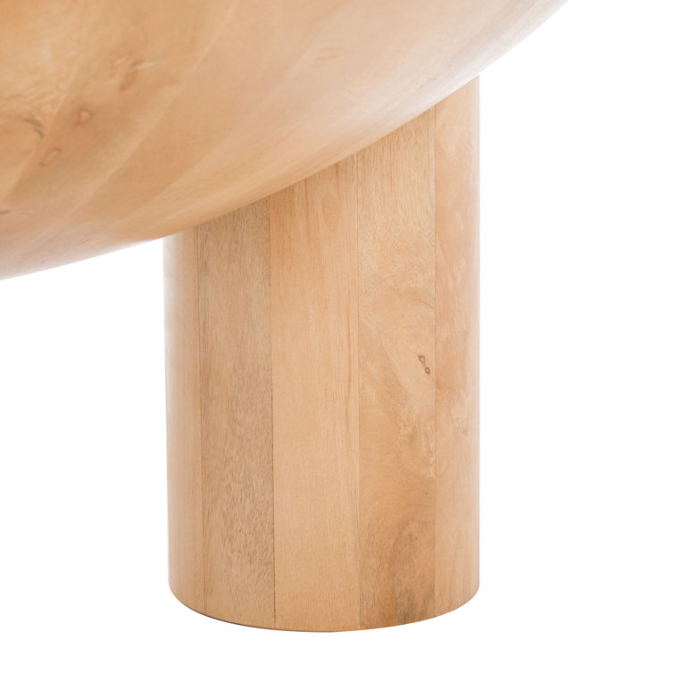 Calhoun Round Natural Mango Wood Coffee Table - 35"