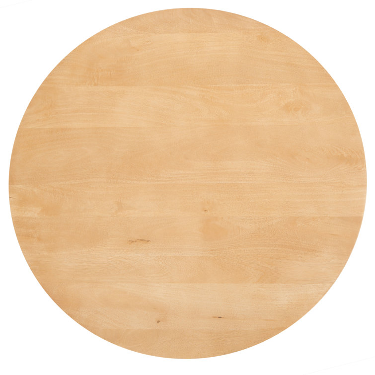 Calhoun Round Natural Mango Wood Coffee Table - 35"