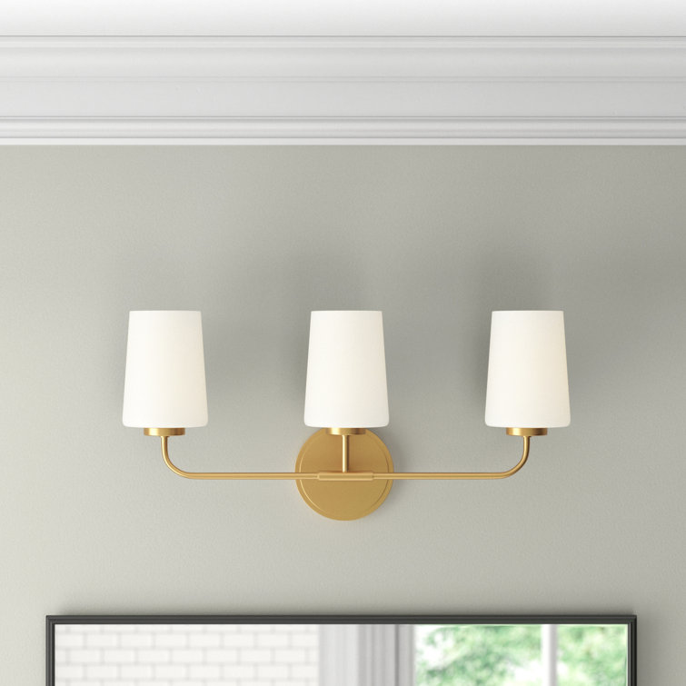 Heritage Brass 3-Light Etched Opal Dimmable Vanity Light