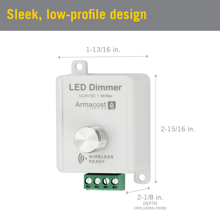 Wireless Rotary Knob LED Dimmer for Strip Lights