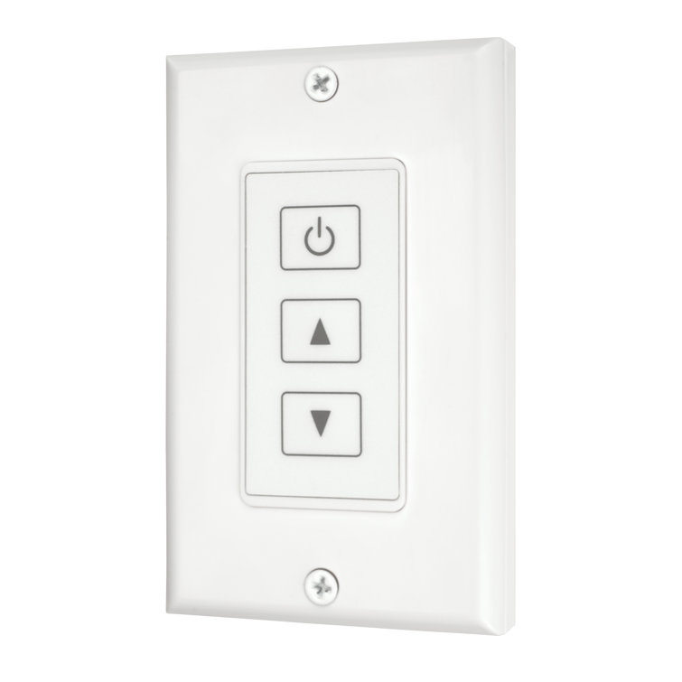 Wireless White LED Dimmer Touchpad Wall Mount