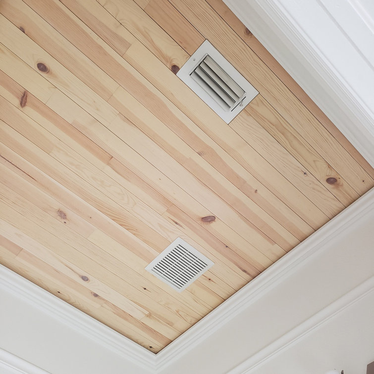 Blonde Pine Peel and Stick Wooden Wall Panels, 42" Length
