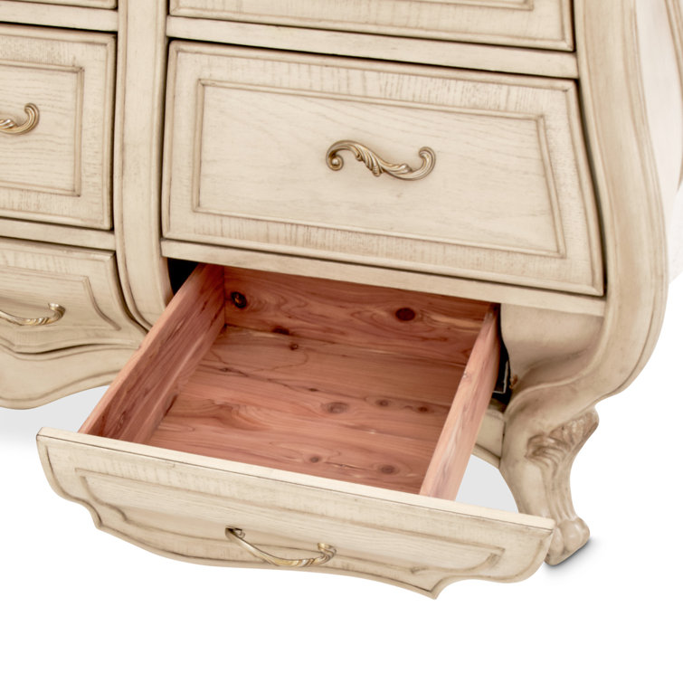 Champagne Victorian Soft Close 12-Drawer Dresser