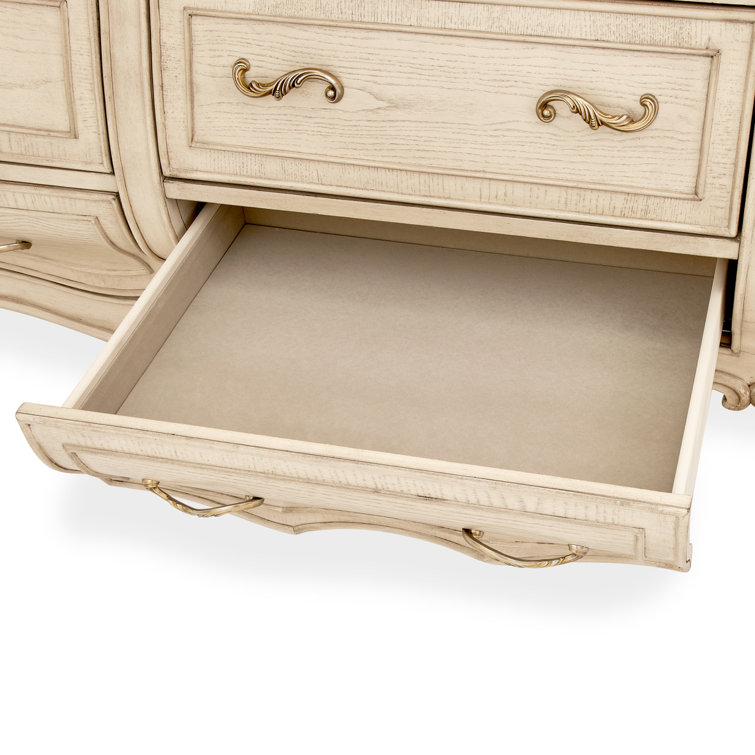 Champagne Victorian Soft Close 12-Drawer Dresser