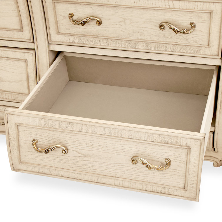 Champagne Victorian Soft Close 12-Drawer Dresser