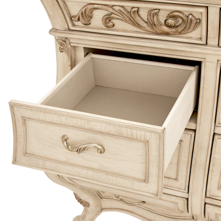Champagne Victorian Soft Close 12-Drawer Dresser