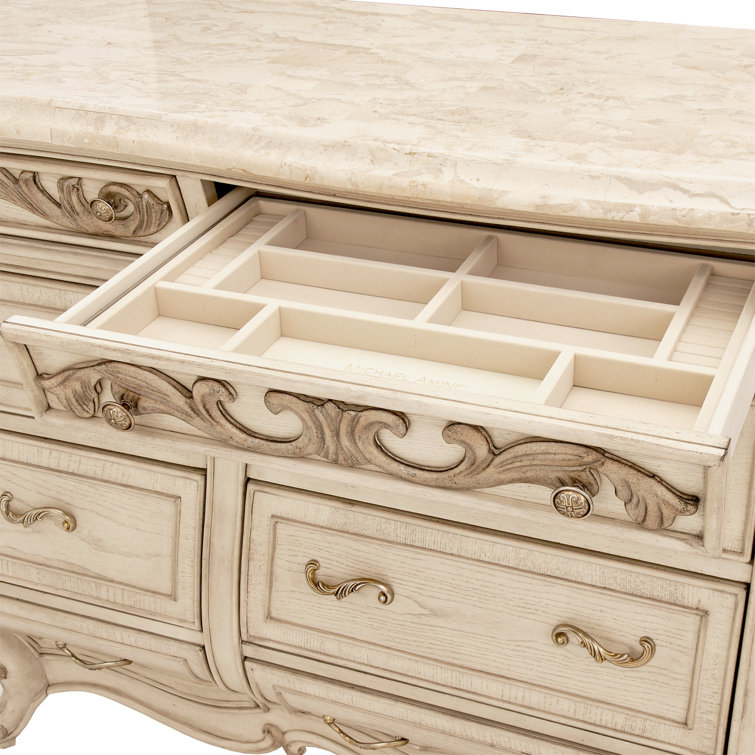 Champagne Victorian Soft Close 12-Drawer Dresser