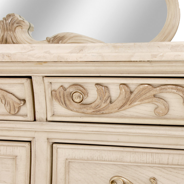 Champagne Victorian Soft Close 12-Drawer Dresser