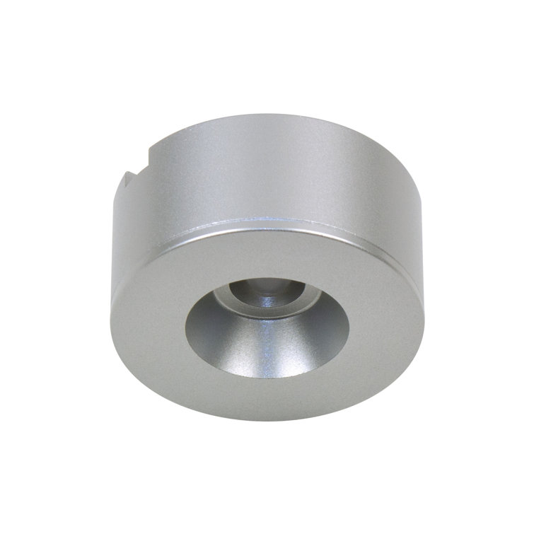Flat Silver 2700K Warm White Under Cabinet LED Puck Light