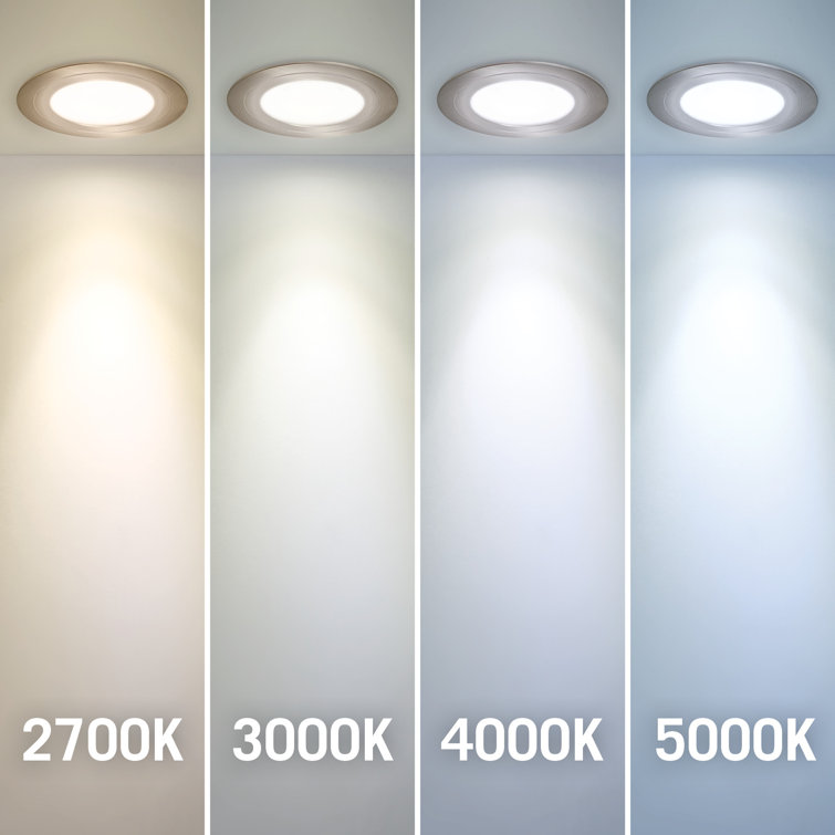 White Dimmable LED Under Cabinet Puck Light, 5000K