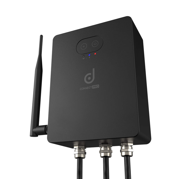Black Smart Low Voltage Landscape Lighting Transformer