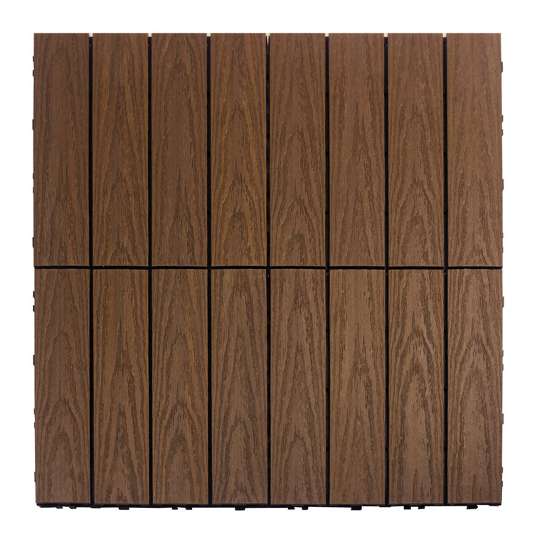 Brazilian Ipe Composite 12" x 12" Interlocking Deck Tile