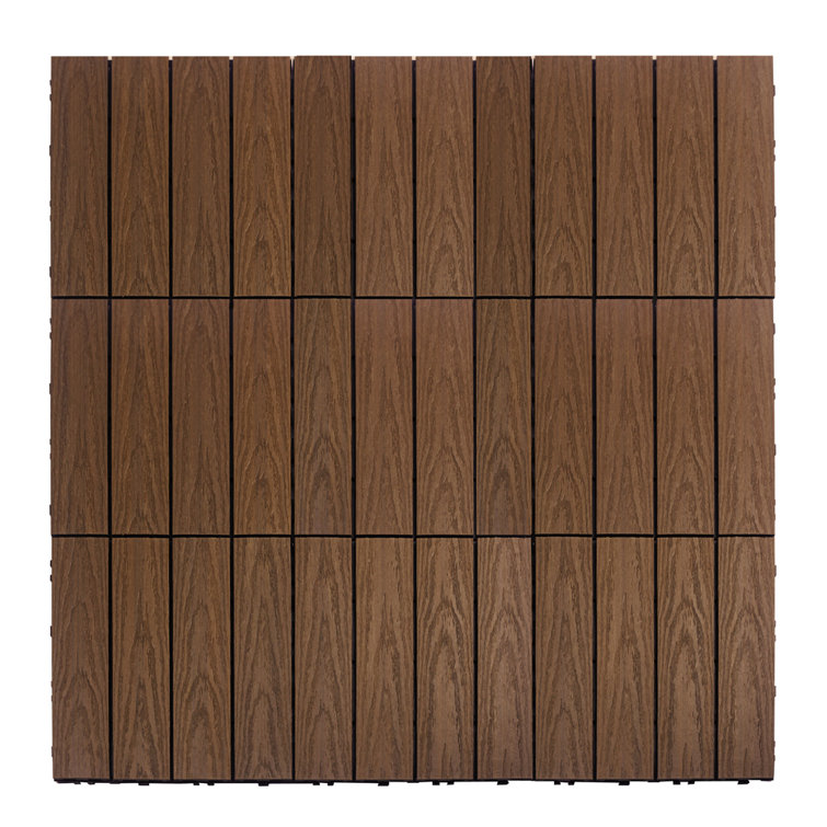 Brazilian Ipe Composite 12" x 12" Interlocking Deck Tile