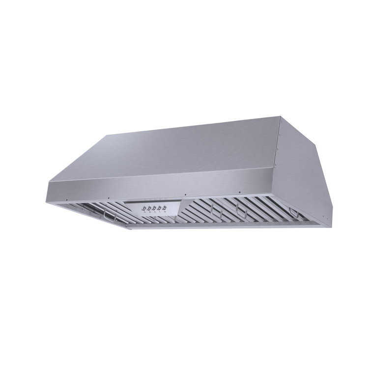 36-Inch Stainless Steel Insert Range Hood with LED Lights