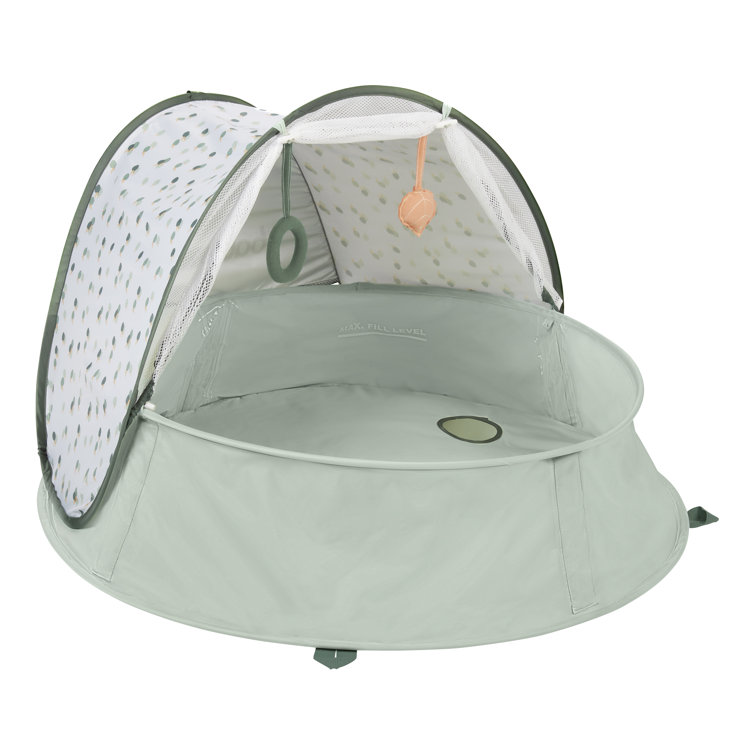 Green Polyester 3-in-1 Anti-UV Baby Play Area