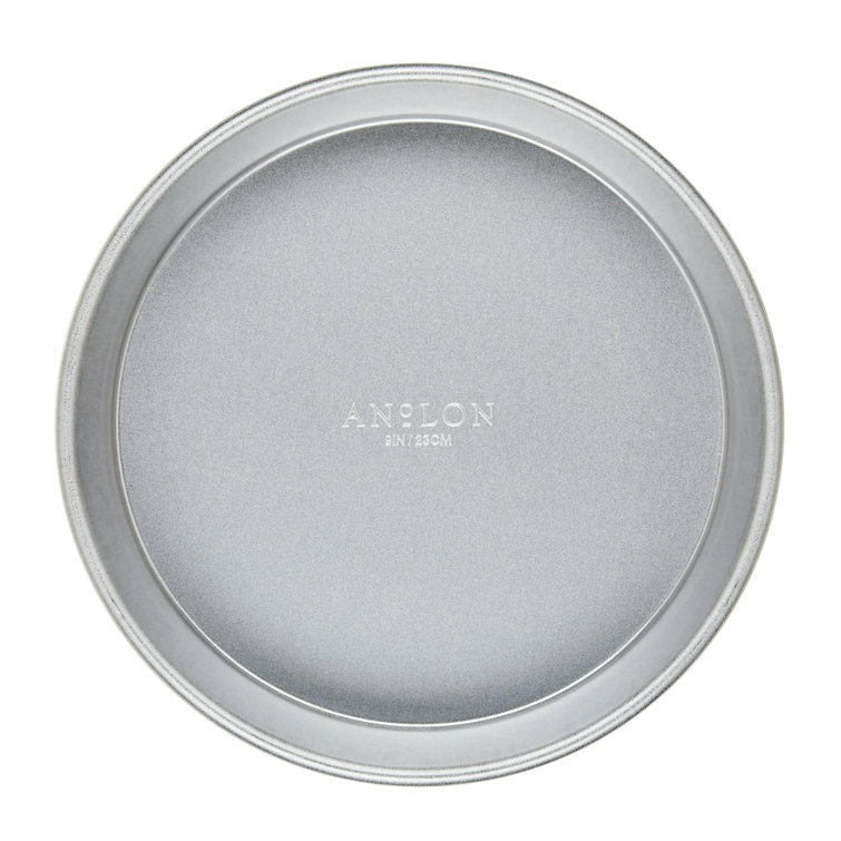 Silver Aluminized Steel Round Cake Pan, 9 Inch