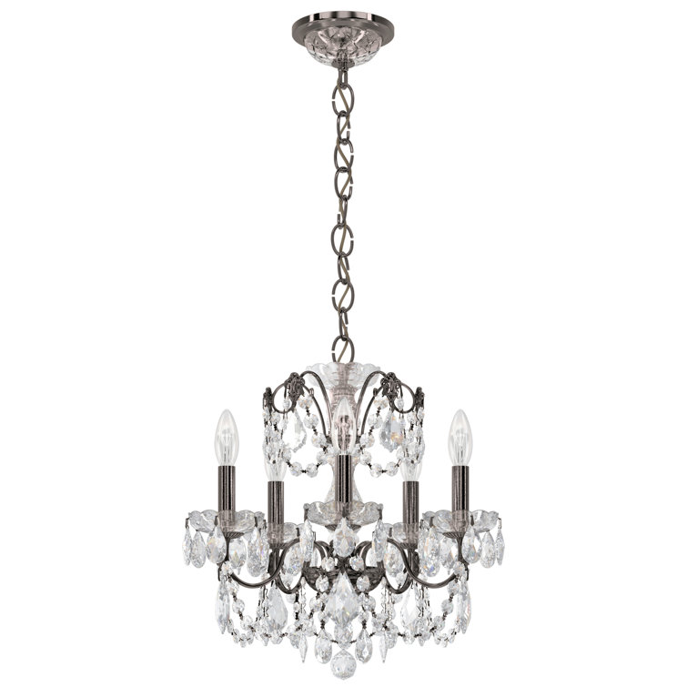 Black Pearl Mini Crystal 5-Light Chandelier
