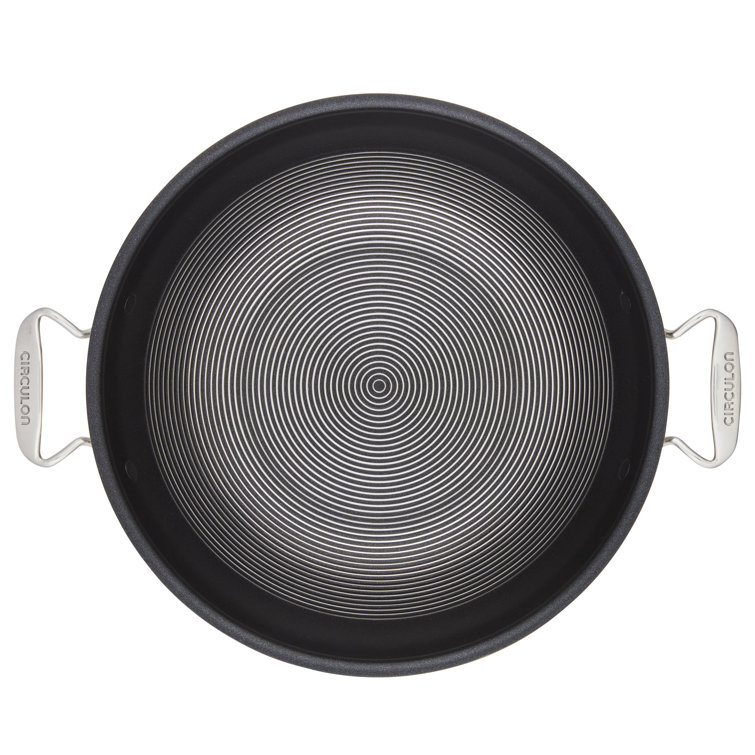 Circulon 14-Inch Stainless Steel Wok with Glass Lid