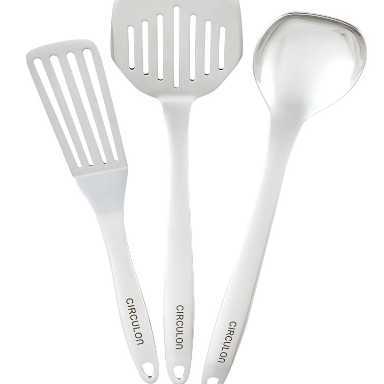 Stainless Steel 6-Piece Kitchen Tool Set with Crock