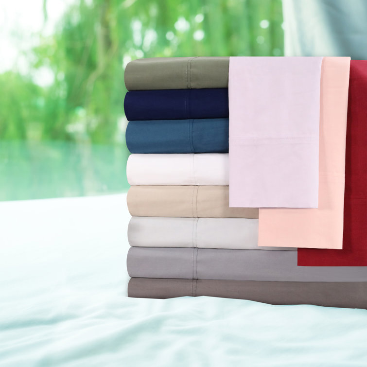 Queen Smoked Pearl Cotton Percale Deep Pocket Sheet Set