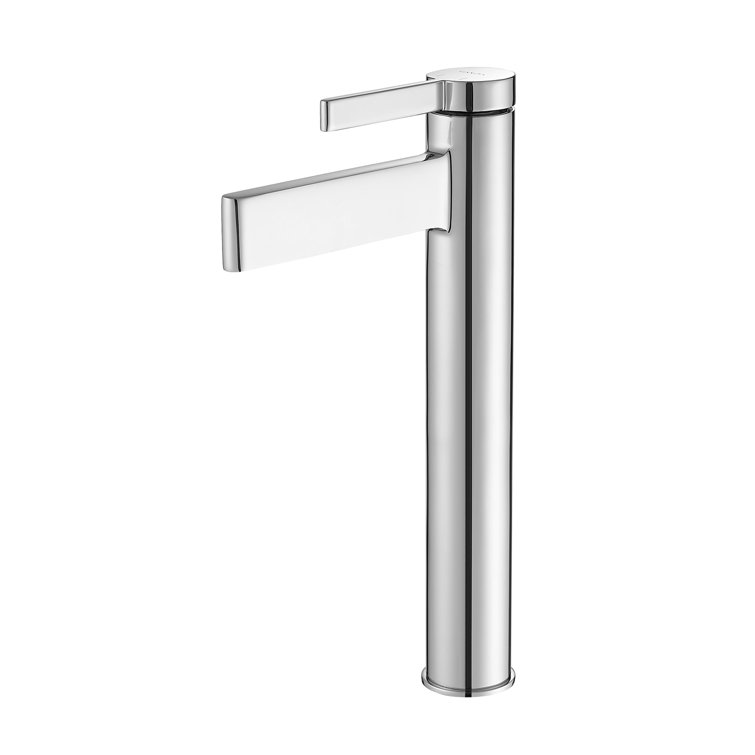 Polished Chrome Single-Handle Bathroom Faucet