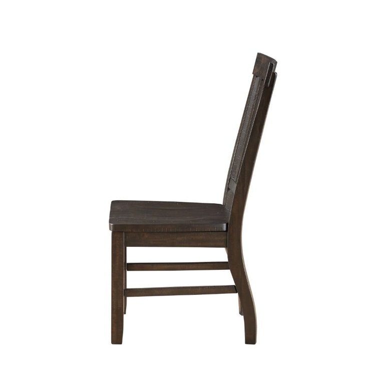 Amelia Medium Brown Wood Ladderback Side Chair
