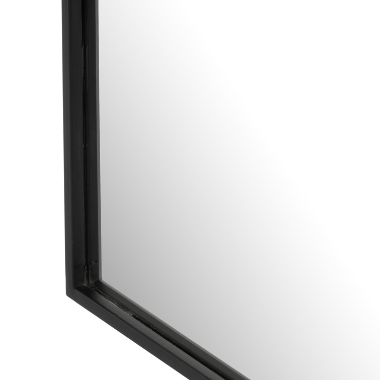 Asher Collection Square Gunmetal Vanity Mirror