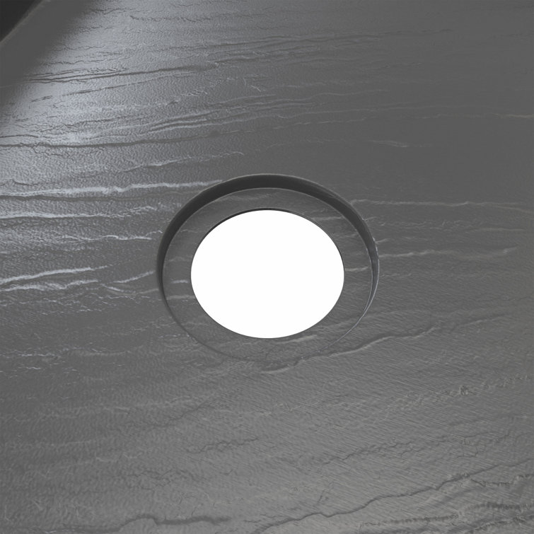 Slate Gray Acrylic 36" x 60" Shower Base with Left Drain