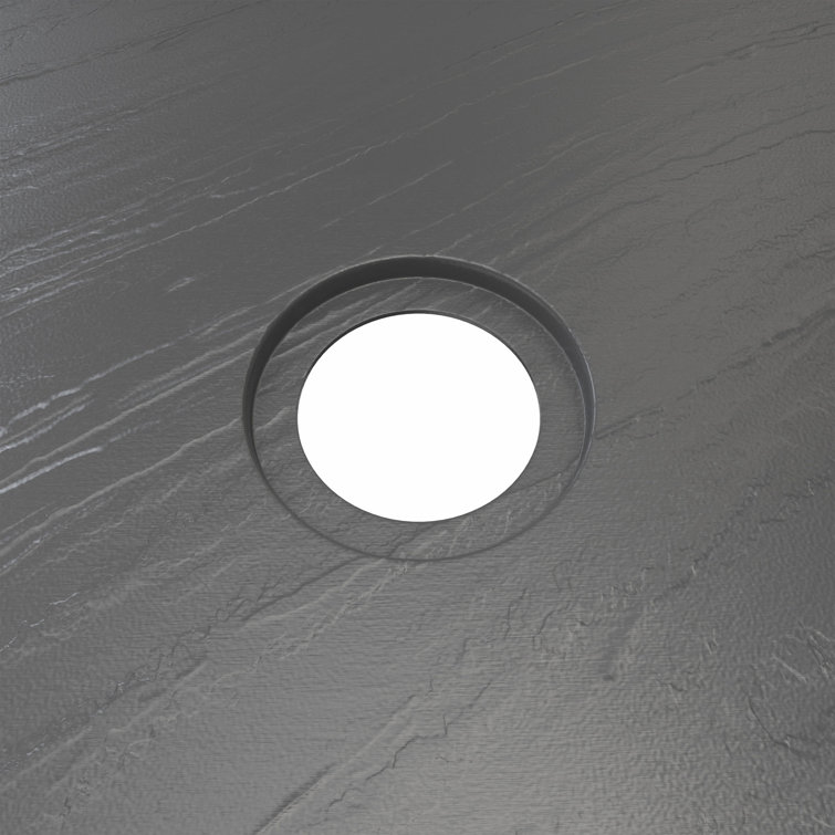Slate Gray 36" x 60" Acrylic Single Threshold Shower Base