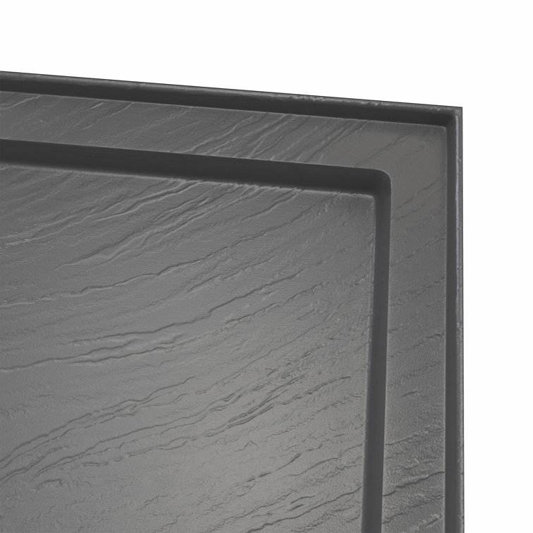 Slate Gray 36" x 60" Acrylic Single Threshold Shower Base