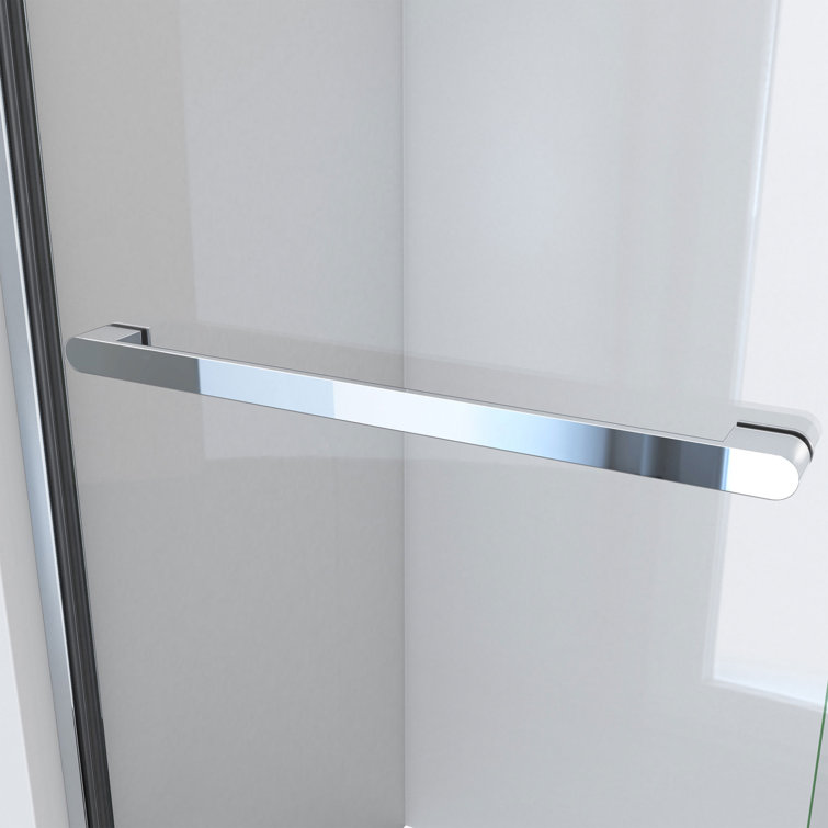 Charisma-X 60'' W x 76'' H Chrome Frameless Sliding Shower Door