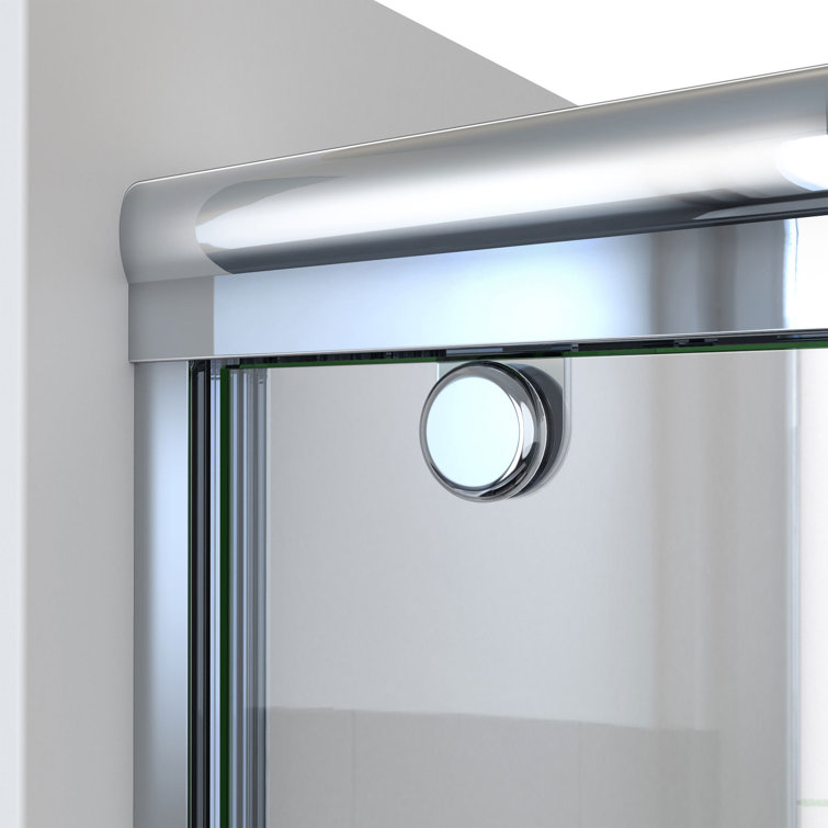 Charisma-X 60'' W x 76'' H Chrome Frameless Sliding Shower Door