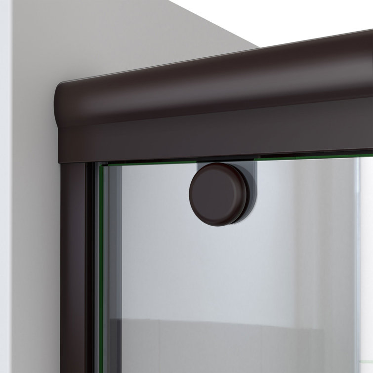 Charisma-X Oil Rubbed Bronze Frameless Sliding Shower Door