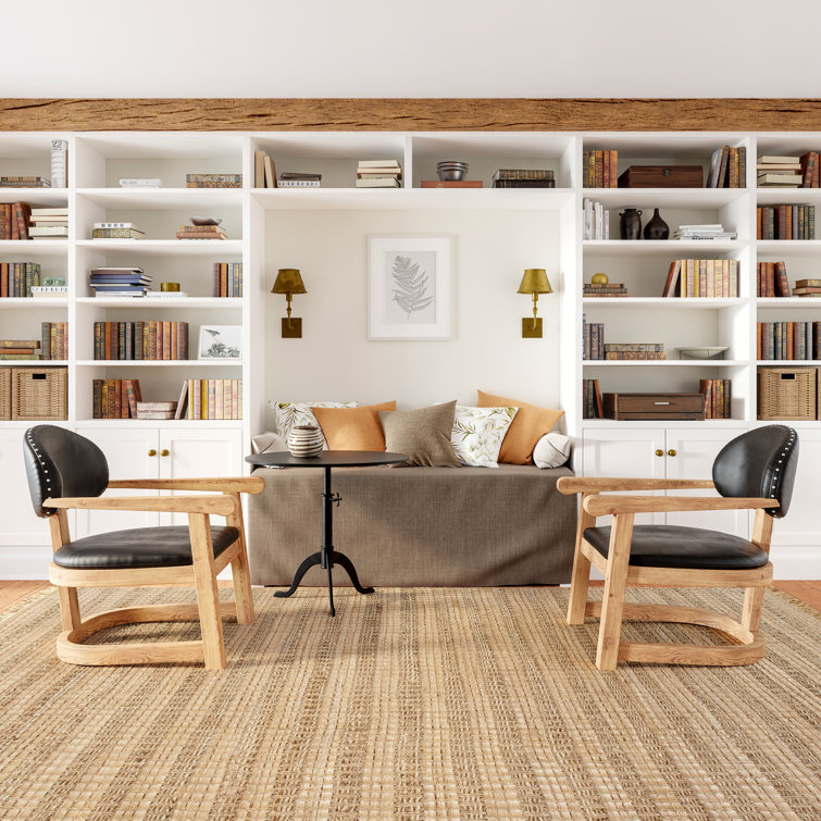 Natural Beige Seagrass and Straw Flat Woven 3' x 5' Area Rug