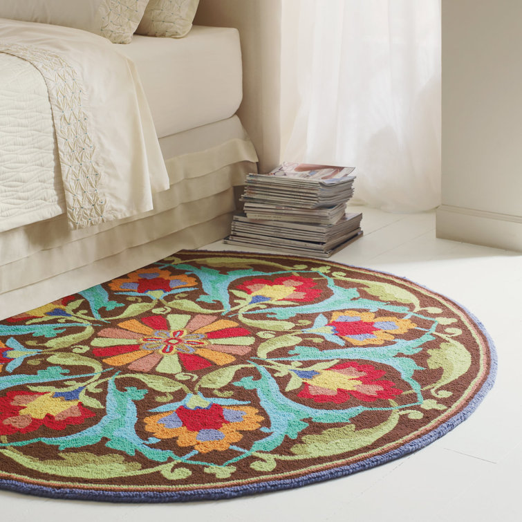Handmade Multicolor Wool Rectangular Area Rug 2' x 3'