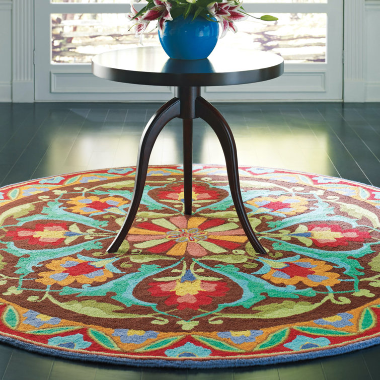 Handmade Multicolor Wool Rectangular Area Rug 2' x 3'