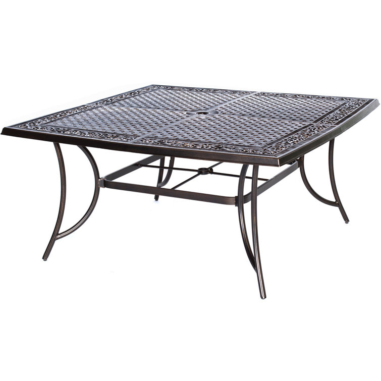 Renditions 9-Piece Bronze Cast-Aluminum Dining Set with Sunbrella Cushions