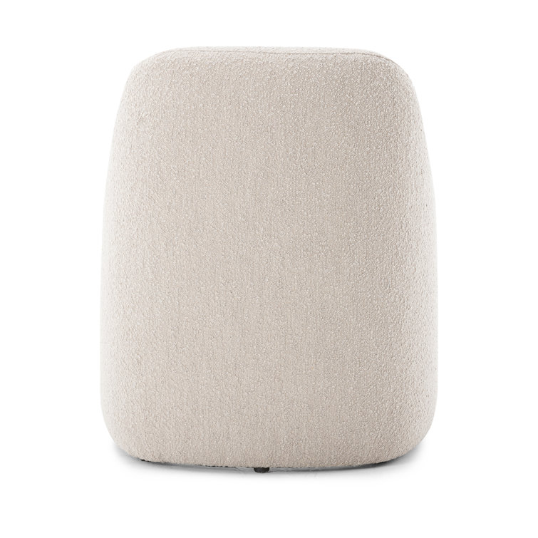 Knoll Sand Upholstered Arm Chair with Pine Wood Legs