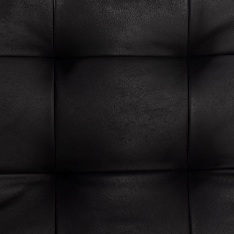 Heirloom Black Terra Brown Ash Upholstered Leather Arm Chair