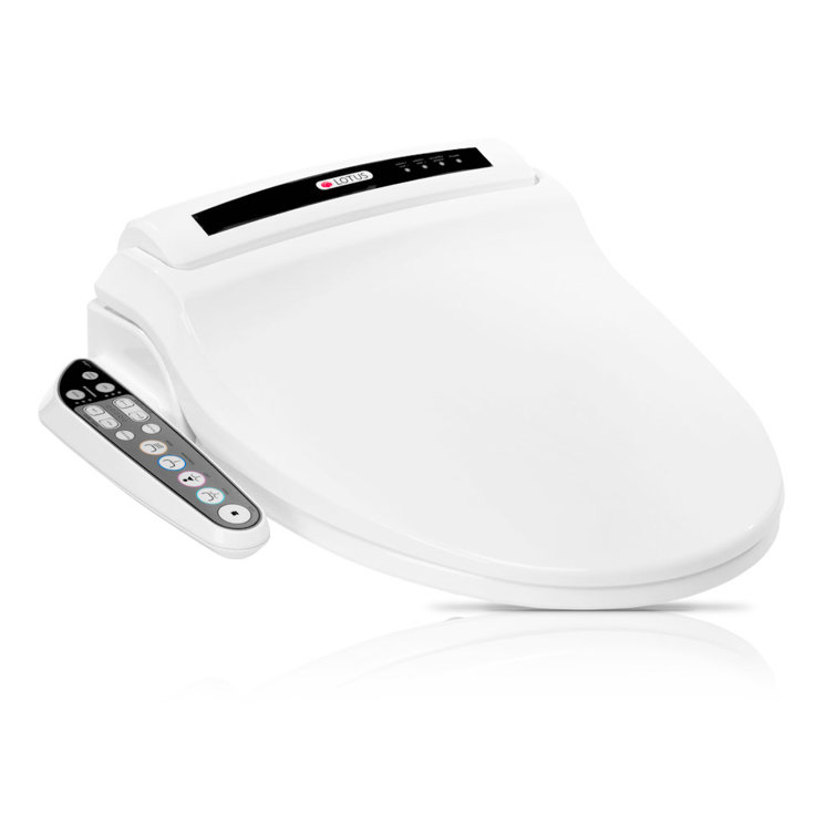 White Round Electric Smart Bidet Toilet Seat