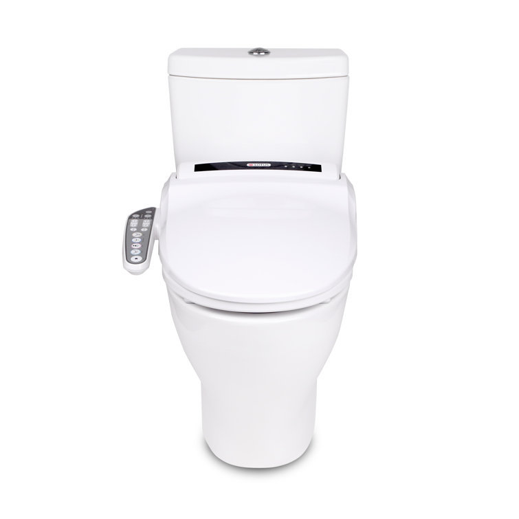 White Round Electric Smart Bidet Toilet Seat