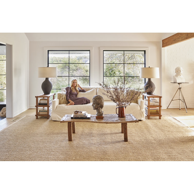 Sand Handmade Sisal and Jute 6' x 9' Area Rug