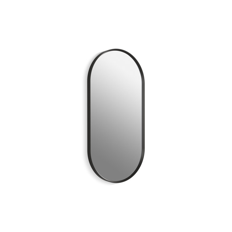 Matte Black 36" x 18" Rectangular Bathroom Vanity Mirror
