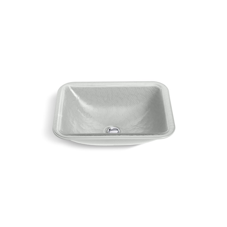 Yepsen Opaque Stone Glass Undermount Bathroom Sink