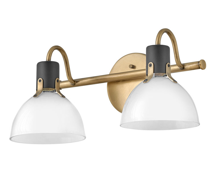Argo Heritage Brass Dual-Light Dimmable Vanity Fixture